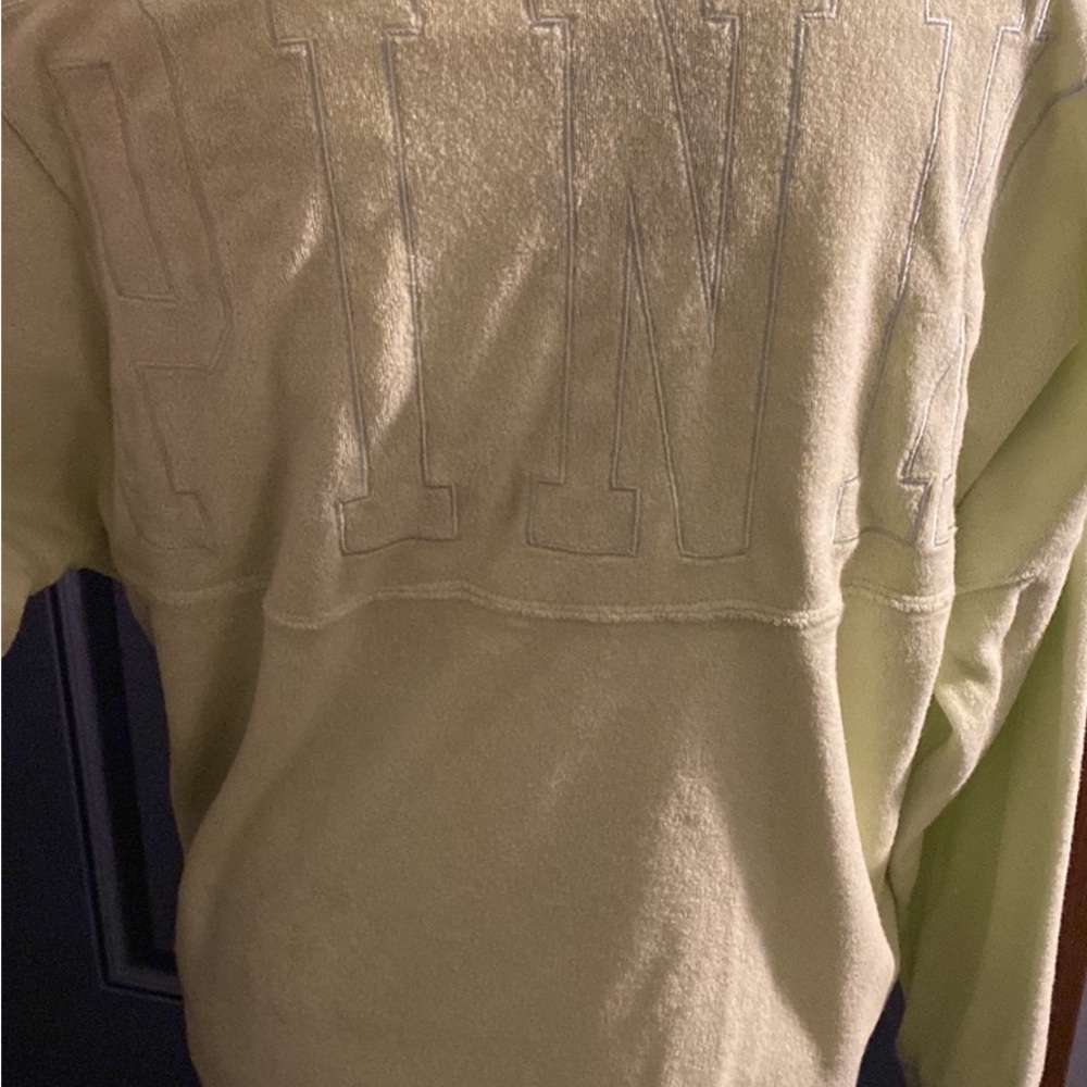 Pink extra small terry cloth sweatshirt lime green